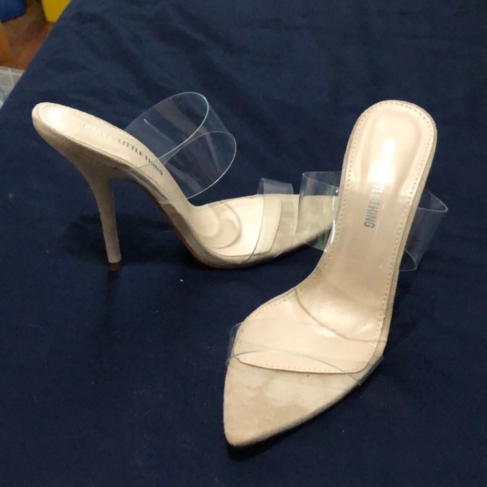 Clear heels